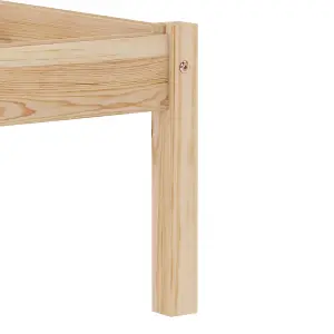 Berkfield Bed Frame Solid Pine Wood 90x200 cm