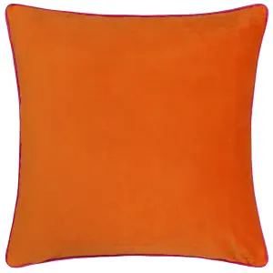 Paoletti Meridian Velvet Piped Feather Filled Cushion