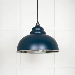 Hammered Nickel Harborne Pendant in Dusk