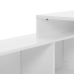 Kerri Executive Desk Pearl White