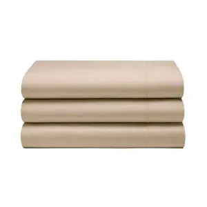 Belledorm 400 Thread Count Egyptian Cotton Flat Sheet Cream (Double)