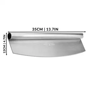 Rocking Pizza Cutter Blade - Silver