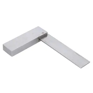 3in 75mm Engineer Tri Set Square Right Angle Straight Edge Stainless Steel