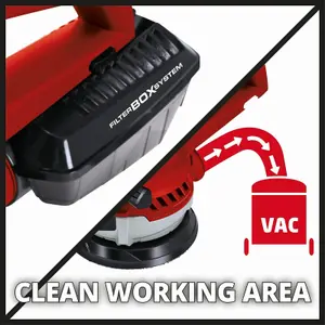 Einhell Orbital Sander 125mm Hook Loop Pads 400W Dust Extraction TE-RS 40 E