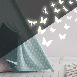 RoomMates Butterflies & Dragonflies Glow In The Dark Peel & Stick Wall Decals