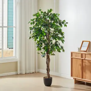 180cm H Garden Decoration Artificial Green Banyan with Pot