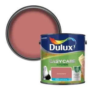 Dulux Easycare Kitchen Coral Charm Matt Wall paint, 2.5L