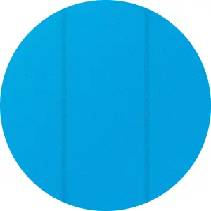 Pool Cover - round, floating, protects and warms the water - 381 cm diameter blue