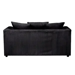 Lennox Black Sofa Set 2 Seater