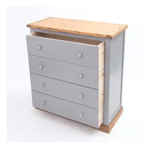 Biccari 4 Drawer Chest of Drawers Chrome Knob