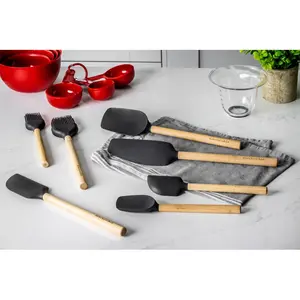 2 Piece Bamboo Spatula Set