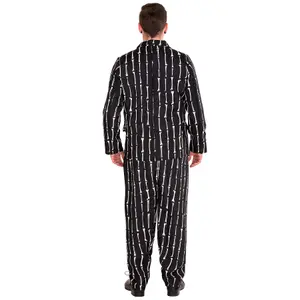 Bone Suit - Halloween fancy dress costume for men - black S