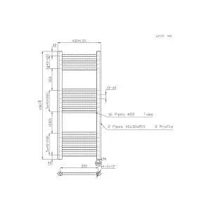 Right Radiators Prefilled Thermostatic Electric Heated Towel Rail Straight Ladder Warmer Rads - White 1000x400 mm