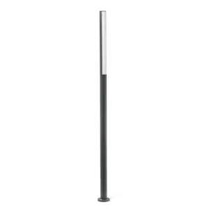 Luminosa Beret LED Outdoor Lamp Post Dark Grey IP54