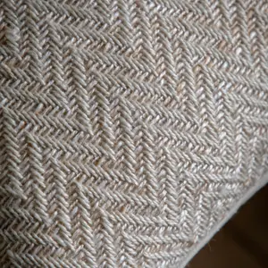 Gallery™ Cream Herringbone Indoor Cushion (L)45cm x (W)45cm