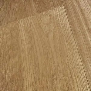 Cedar Oak Brown Wood Effect Anti-Slip Vinyl Flooring Sheet For Kitchen Bathroom Dinning Room -4m(13'1") X 2m(6'6")-8m²