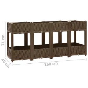 Berkfield Raised Bed 160x40x71 cm Polypropylene