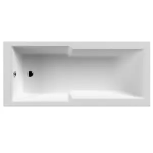 Dezine 1700 x 750mm Reinforced Straight Shower Bath