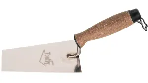 Toolty Bucket Trowel with Cork Handle 150mm Stainless Steel for Scooping and Scraping Mortar Cement Plaster Masonry Brickwork