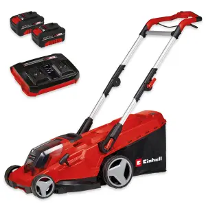 Einhell Cordless Rotary Lawn Mower 41cm 36V Lawnmower Power X-Change GP-CM 36/41 With 2 Batteries + Charger