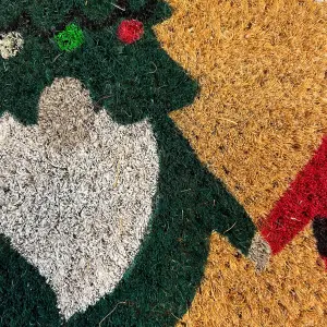 Christmas Multicolour Gonk Door mat, 57cm x 40cm