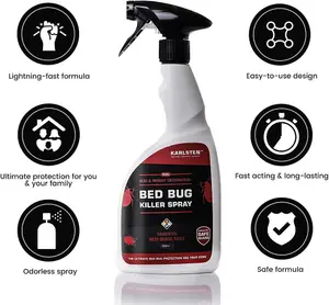 Karlsten Bed Bug Killer Spray Fast Acting Elimination of bed bugs kills bed bugs on contact 500 ml