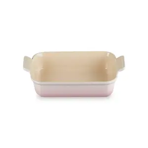 Le Creuset Stoneware Heritage Rectangular Dish Shell Pink / 26cm