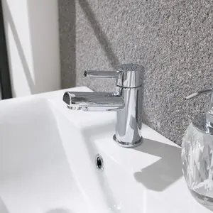 Nes Home Febia Mono Basin Mixer Tap & Waste Chrome