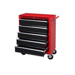 Dirty Pro Tools Large 5 Drawer Rollcab Garage Professional Tool Chest Box With US Ball Bearing Slides Drawers