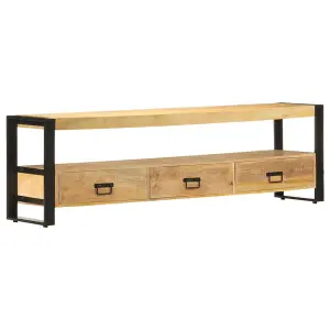 Berkfield TV Cabinet 150x30x45 cm Solid Mango Wood