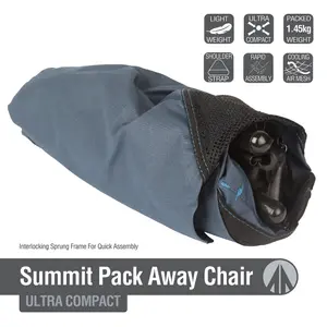 Ultra Light Pack Away Camping Chair (Blue)