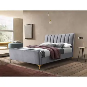 Birlea Clover Double Bed Frame In Grey