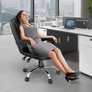 Executive Office Chair Ergonomic Recliner Computer Chair with Tilt Function for Home Office Working