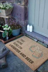 Laughter and B... Doormat (90 x 60cm)