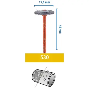 Dremel Stainless steel Multi-tool wire brush (Dia)19mm, Pack of 2