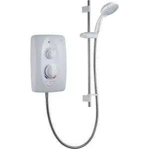 Mira Sprint Gloss White Manual Electric Shower, 10.8kW