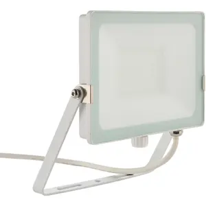 4 PACK Outdoor Waterproof LED Floodlight - 50W Cool White LED - Matt White