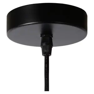 Lucide Orrin Modern Pendant Light 34cm - 1xE27 - Black