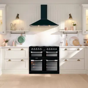 Leisure CS100F520K Freestanding Electric Range cooker with Gas Hob - Black