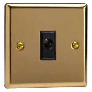 Varilight 16A Flex Outlet Plate Polished Brass