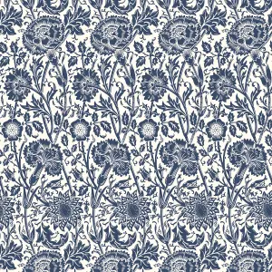 Galerie Arts and Crafts Blue Patterned Wallpaper