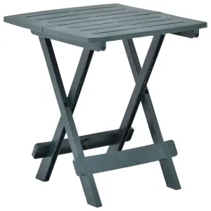 Berkfield Folding Garden Table Green 45x43x50 cm Plastic