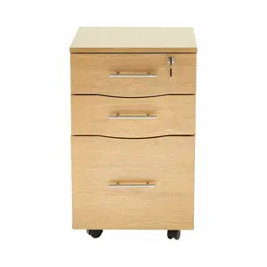 Denzel Under Desk Mobile Pedestal 3 Drawer Unit, Filing Cabinet