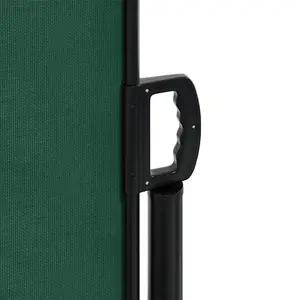 Berkfield Retractable Side Awning Dark Green 160x1000 cm