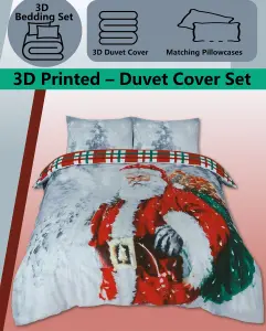 Christmas Father Santa DUVET SET 3D Print Polycotton Bedding Set