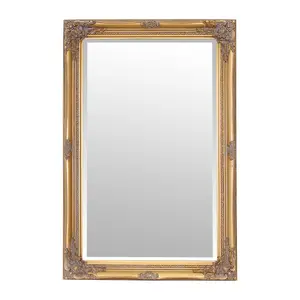 Andrews Flat Wall Mirror Antique Gold / 60cm x 90cm W