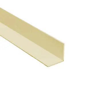 5 x Cream 1 Metre UPVC Plastic Rigid Angle 40 x 40mm Corner Cover Trim 90 Degree