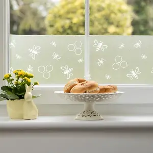 d-c-fix Wild Bees Premium Static Cling Window Film Border for Décor 1.5m(L) 20cm(W)