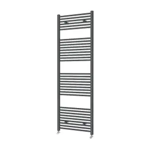 Right Radiators 1800x600 mm Vertical Straight Heated Towel Rail Radiator Ladder Warmer Anthracite