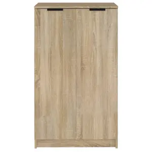 Berkfield Shoe Cabinet Sonoma Oak 59x35x100 cm Engineered Wood